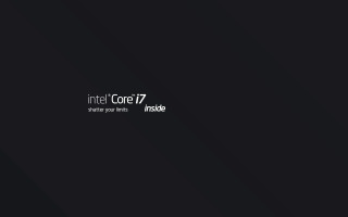 Intel core7 black background white - ƒ 1. free wallpaper