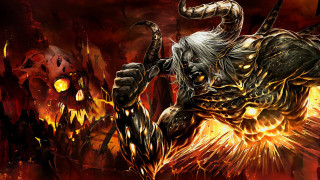 Demonic horns sword fire ember - elden ring free wallpaper