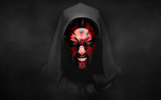 Darth vader mask red eyes - in the dark free wallpaper for desktop