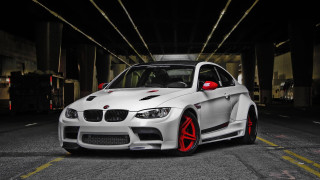 White car red rims tunnel 3 - a tunnel free wallpaper
