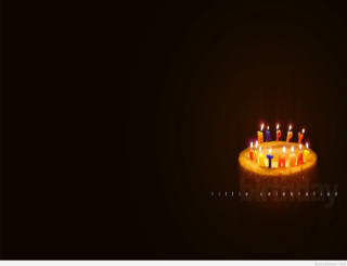 Birthday cake lit candles dark - a birthday cake free wallpaper for desktop