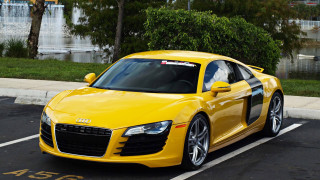 Yellow sports car parking lot 40 - adam szentpétery free wallpaper