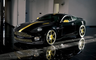Black yellow car mirror room - car free wallpaper