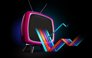 Tv colorful design bar graph - surreal design free wallpaper