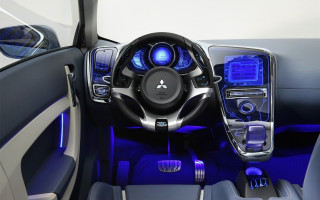 Car dashboard blue light steering - a car dashboard free wallpaper