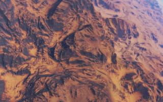 Mountain plane landing fire forest - chesley bonestell free wallpaper