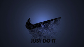 Nike just do it black - dust free wallpaper