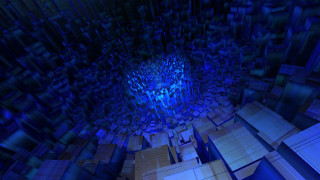 Large blue room central light - a blue light in the middle free wallpaper