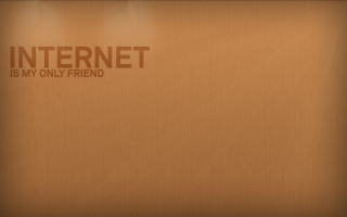 Brown wall internet message light - friend free wallpaper