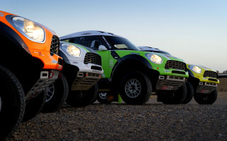 Trucks row dirt road sky - a few car free wallpaper for desktop