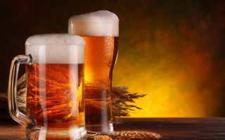 Beer mugs wheat glass 3d - adolf bierbrauer free wallpaper for desktop
