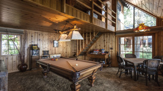 Pool table loft staircase arts - doug ohlson free wallpaper