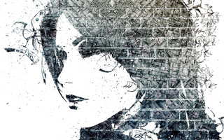 Woman brick wall grungy cityscape - ashley wood free wallpaper