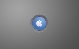 Blue apple gray background beeple - beeple free wallpaper