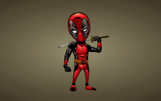 Deadpool knife brown gray background - a deadpool character holding free wallpaper