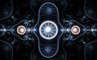 Center light circular abstract illusionism - a circular object free wallpaper for desktop