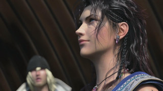 Woman man blackhat blueshirt photorealism - final fantasy free wallpaper