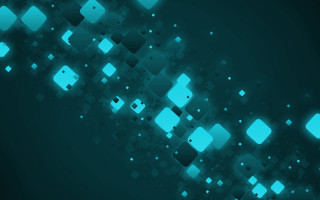 Blue abstract squares black background - square free wallpaper for desktop