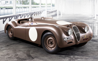 Brown race car white spots - refined free wallpaper