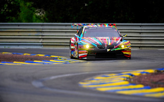 Colorful pixel art racecar on - colour free wallpaper