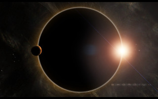 Black hole bright light starry 2 - a black hole free wallpaper for desktop