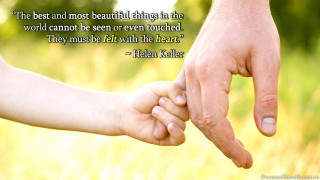 Child hand holding quote beautiful - evelyn cheston free wallpaper