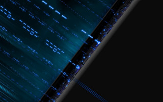 Black blue lines dots hologram - line and dots free wallpaper for desktop