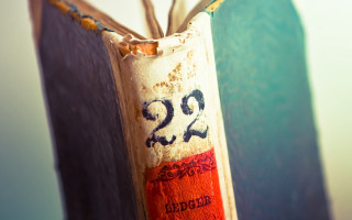 Hanging book blue background white - book cover free wallpaper