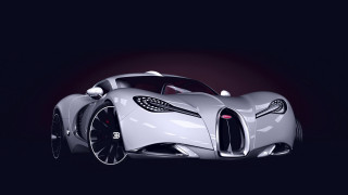 White sports car dark room 19 - cgstudio free wallpaper