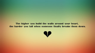 Heart shaped paper quote on - your heart free wallpaper