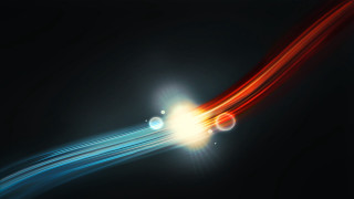 Bright light streak red blue - free neon wallpaper