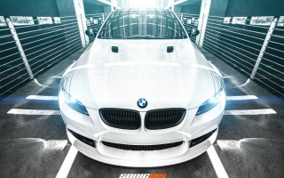 White car bright light hood - comic cover art free wallpaper for desktop