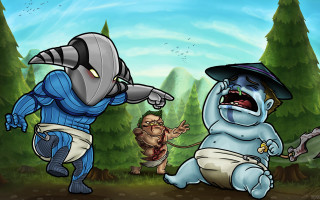 Demon attack forest brom league - tree and a sky background free wallpaper