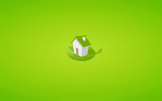 Green house leaf vector environmental - vector curve free wallpaper for desktop