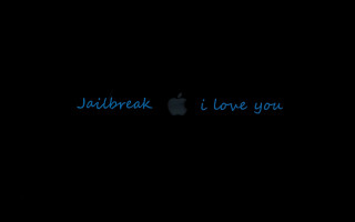 Black background blue apple jailbreak - andries both free wallpaper for desktop