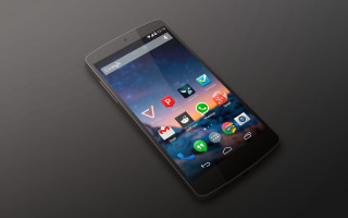 Black cellphone icons dark background - the screen free wallpaper