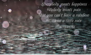 Raindrop quote image design - little free wallpaper
