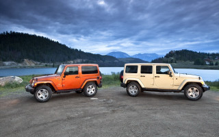Jeeps lake mountains dirt road - christopher moeller free wallpaper