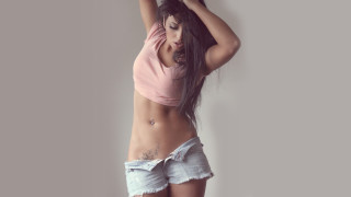 Pink shirt white shorts tattoo - white shorts free wallpaper