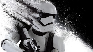 Stormtrooper snow gun splash water - war free wallpaper