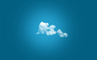 Bird cloud flying blue sky - a white cloud free wallpaper