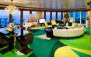 Living room piano ocean window - a piano free wallpaper