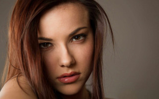 Woman long hair brown shirt 2 - leesha hannigan free wallpaper