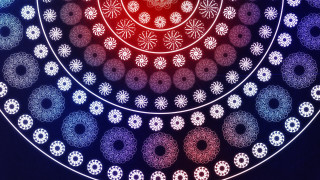 Generative abstract floral spirals kimono - an abstract drawing free wallpaper