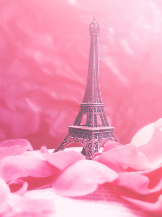 Pink eiffel tower paris cherry - paris school free wallpaper for mobile