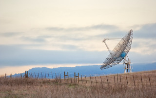 Satellite dish mountain field fence - free bird wallpaper