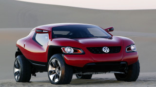 Red car desert sand dunes - the desert free wallpaper for desktop