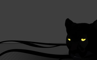 Black cat yellow eyes sitting 3 - yellow eye free wallpaper