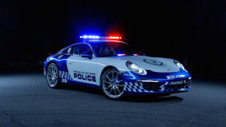 Police car night futurism digital - a police car free wallpaper