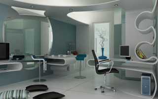 Room desk chair monitor laptop - a desk free wallpaper